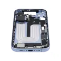 Mid-Frame Housing W/ Charging Port Flex & Small Parts For iPhone 17 (EU / Global Version) (Used OEM Pull: Grade C) (Mist Blue)