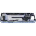 Mid-Frame Housing W/ Charging Port Flex & Small Parts For iPhone 17 (EU / Global Version) (Used OEM Pull: Grade C) (Mist Blue)