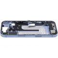 Mid-Frame Housing W/ Charging Port Flex & Small Parts For iPhone 17 (EU / Global Version) (Used OEM Pull: Grade C) (Mist Blue)