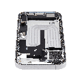 Mid-Frame Housing W/ Charging Port Flex & Small Parts For iPhone 17 (EU / Global Version) (Used OEM Pull: Grade B) (White)