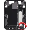 Mid-Frame Housing W/ Charging Port Flex & Small Parts For iPhone 17 (EU / Global Version) (Used OEM Pull: Grade B) (Black)