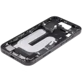 Mid-Frame Housing W/ Charging Port Flex & Small Parts For iPhone 17 (EU / Global Version) (Used OEM Pull: Grade B) (Black)