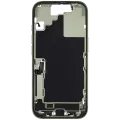 Mid-Frame Housing W/ Charging Port Flex & Small Parts For iPhone 17 (US Version) (Used OEM Pull: Grade C) (Sage)