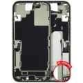 Mid-Frame Housing W/ Charging Port Flex & Small Parts For iPhone 17 (US Version) (Used OEM Pull: Grade C) (Sage)