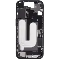 Mid-Frame Housing W/ Charging Port Flex & Small Parts For iPhone 17 (US Version) (Used OEM Pull: Grade C) (Black)