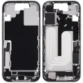 Mid-Frame Housing W/ Charging Port Flex & Small Parts For iPhone 17 (US Version) (Used OEM Pull: Grade B) (White)