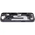 Mid-Frame Housing W/ Charging Port Flex & Small Parts For iPhone 17 (US Version) (Used OEM Pull: Grade B) (Black)