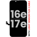 OLED Assembly Compatible For iPhone 17e / 16e With Light Sensor Flex Cable (Used OEM Pull: Grade A)