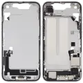 Mid-Frame Housing W/ Charging Port Flex & Small Parts For iPhone 16e / 17e (US Version) (Used OEM Pull: Grade B) (White)