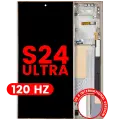OLED Assembly With Frame For Samsung Galaxy S24 Ultra (US & International Version) (Aftermarket Plus) (120Hz) (Titanium Yellow)