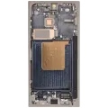 OLED Assembly With Frame For Samsung Galaxy S24 Ultra (US & International Version) (Aftermarket Pro) (120Hz) (Titanium Gray)