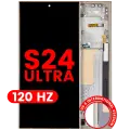 OLED Assembly With Frame For Samsung Galaxy S24 Ultra (US & International Version) (Aftermarket Pro) (120Hz) (Titanium Yellow)