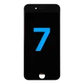 LCD Assembly With Steel Plate For iPhone 7 (Aftermarket: AQ7) (Black)