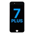 LCD Assembly With Steel Plate For iPhone 7 Plus (Aftermarket: AQ7) (Black)