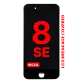 LCD Assembly With Steel Plate For iPhone 8 / SE (2020 / 2022) (Aftermarket Pro: XO7 Incell) (Black)