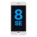 LCD Assembly With Steel Plate For iPhone 8 / SE (2020 / 2022) (Aftermarket) (White)