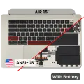Top Case with Battery and Keyboard (ANSI US) For MacBook Air 15" A3114 (2024) (Starlight)