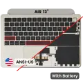 Top Case with Battery and Keyboard (ANSI US) For MacBook Air 13" A3113 (2024) (Starlight)