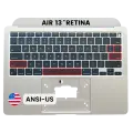 Top Case with Keyboard (ANSI US) For MacBook Air 13" A2337 (2020) (Used OEM Pull: Grade A) (Silver)