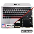 Top Case with Battery and Keyboard (ANSI US) For MacBook Pro 13" A1706 (2016) (Silver)