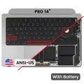 Top Case with Keyboard (ANSI US) For MacBook Pro 14" A2918 (2023) (Space Gray)