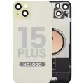 Back Glass w/ MagSafe Magnet For iPhone 15 Plus (No Logo) (Aftermarket) (Yellow)