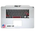 Top Case with Keyboard (ANSI US) For MacBook Pro 17" A1297 (2009)