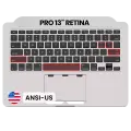 Top Case with Keyboard (ANSI US) For MacBook Pro 13" A1502 (2013-2014) (OEM New)