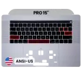 Top Case with Keyboard (ANSI US) For MacBook Pro 15" A1990 (2018-2019) (OEM New) (Silver)