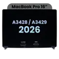 Complete LCD Display Assembly (Nano Texture) For MacBook Pro 16" A3428 / A3429 (2026) (Space Black) (Genuine OEM)