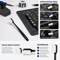 Anti-Static Electronics Cleaning Brush with Ultra-Fine Waved Bristles(PolarTronix)