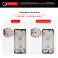 OLED Assembly With Frame For Xiaomi Redmi Note 14 4G (EU Version) (Refurbished) (All Colors)