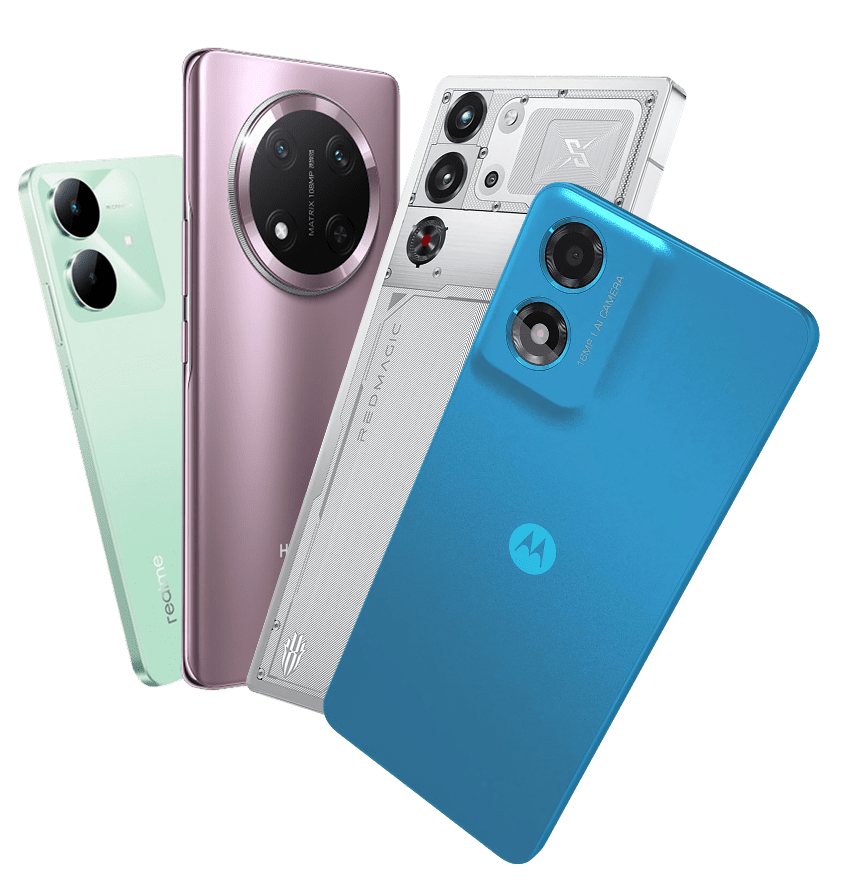 Brand new Motorola, Honor, Realme and ZTE devices